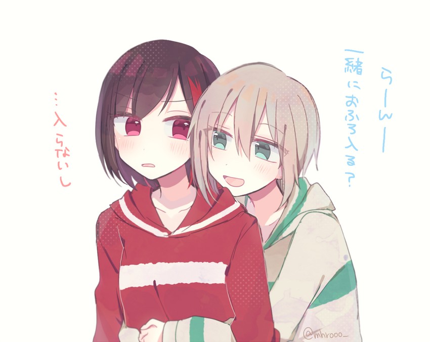 mitake ran and aoba moca (bang dream!) drawn by mahiro_(mhrooo)