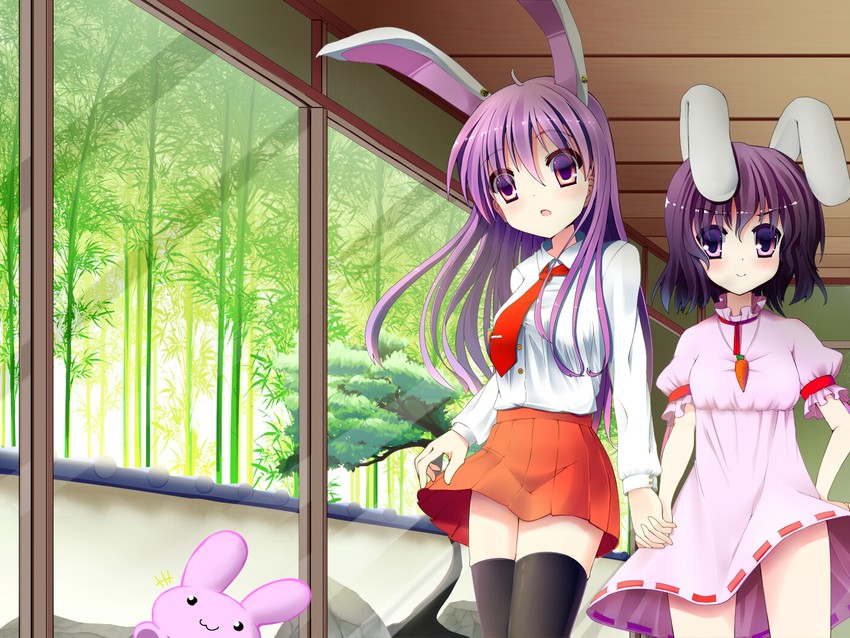 reisen udongein inaba and inaba tewi (touhou) drawn by dx_(dekusu)