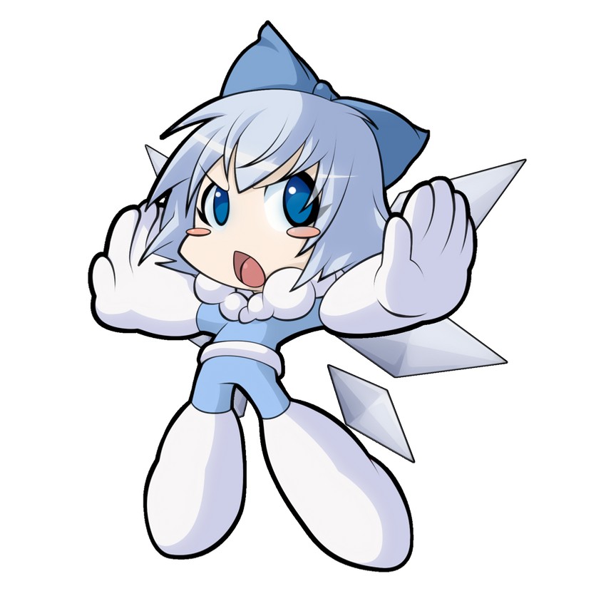 cirno and ice man (touhou and 2 more) drawn by chuunioniika