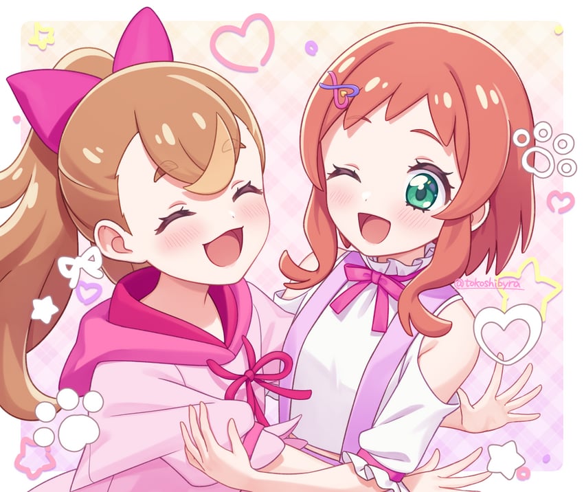 inukai komugi and inukai iroha (precure and 1 more) drawn by tokoshibyra