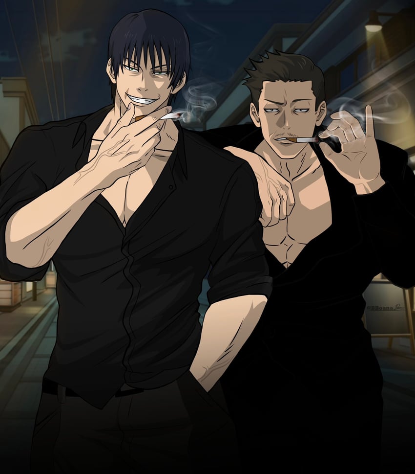 fushiguro touji and shiu kong (jujutsu kaisen) drawn by bboana00