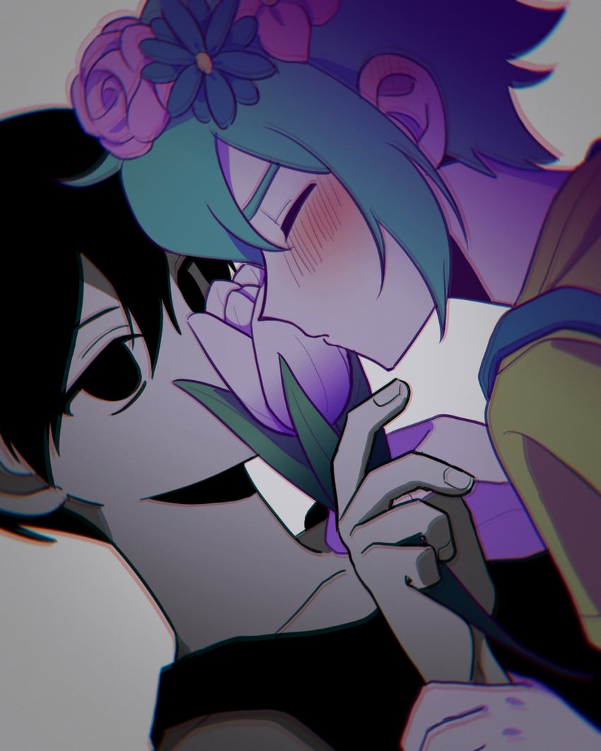 omori and basil (omori) drawn by bskrf_vc