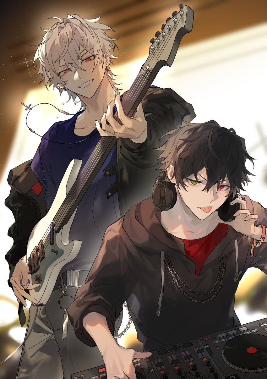 yamada ichiro and aohitsugi samatoki (hypnosis mic) drawn by shuiyiyaogong