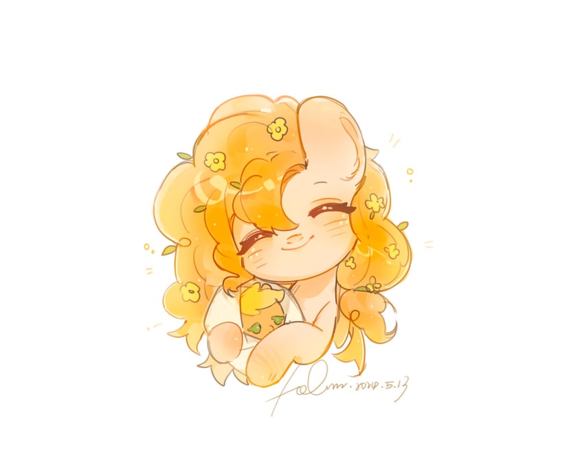 applejack and pear butter (my little pony and 1 more) drawn by hecun923