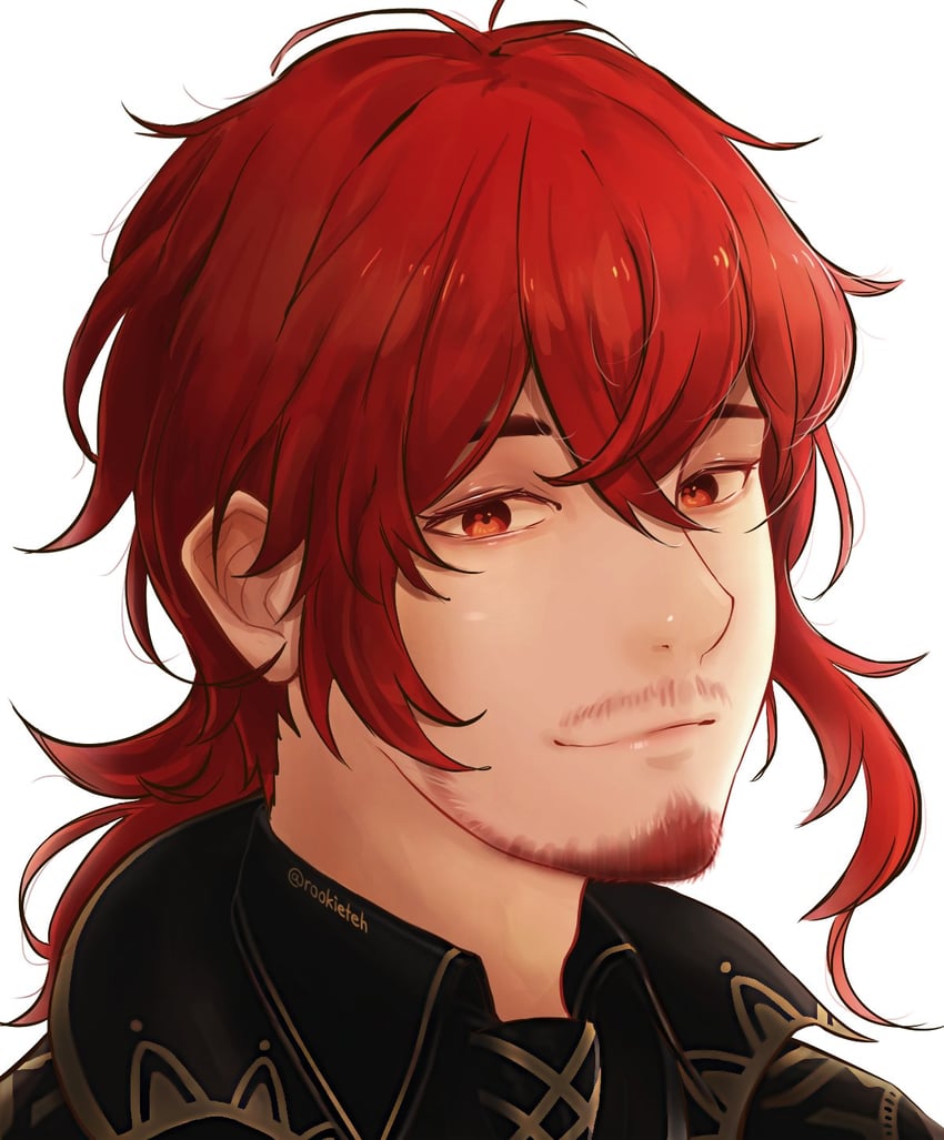 diluc (genshin impact) drawn by rookieteh