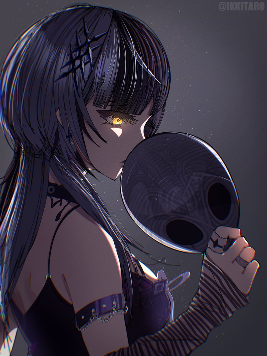 shiori novella (hololive and 1 more) drawn by ikkitaro