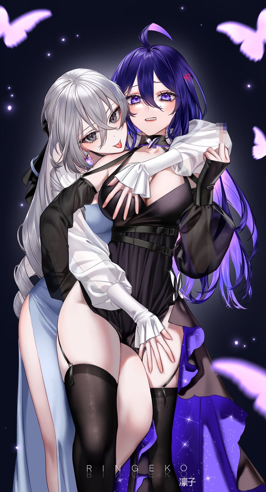 bronya rand and seele (honkai and 1 more) drawn by ringeko-chan