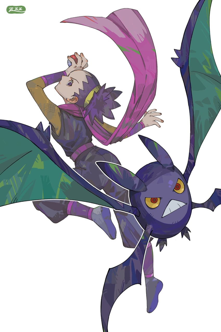 crobat and janine (pokemon and 2 more) drawn by oyasuminjyutsu