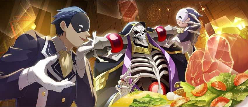 ainz ooal gown and vanir (kono subarashii sekai ni shukufuku wo! and 2 more)