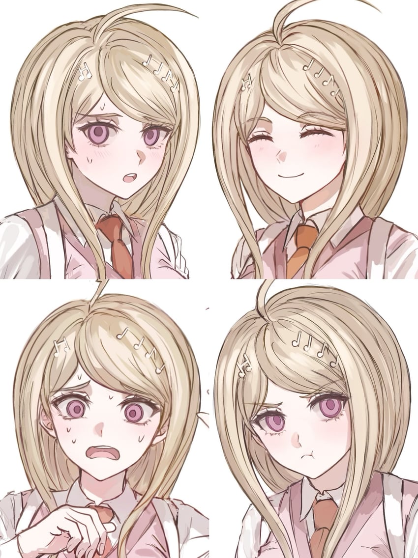 akamatsu kaede (danganronpa and 1 more) drawn by fu_ga_(vivi912912)