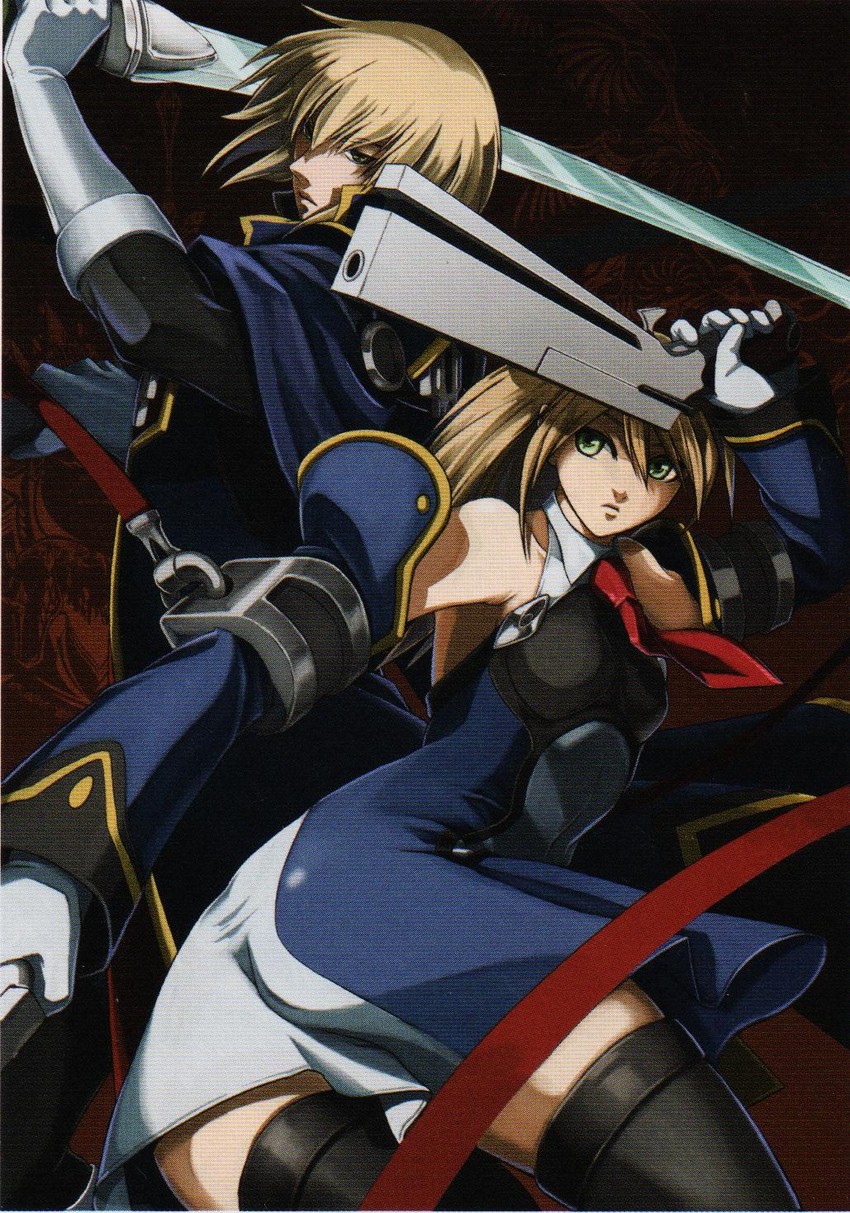 noel vermillion and jin kisaragi (blazblue and 1 more)