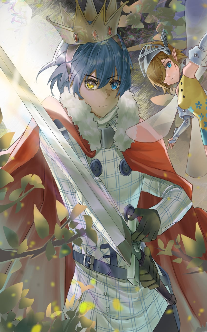 protagonist and gallica (metaphor: refantazio) drawn by mochigana