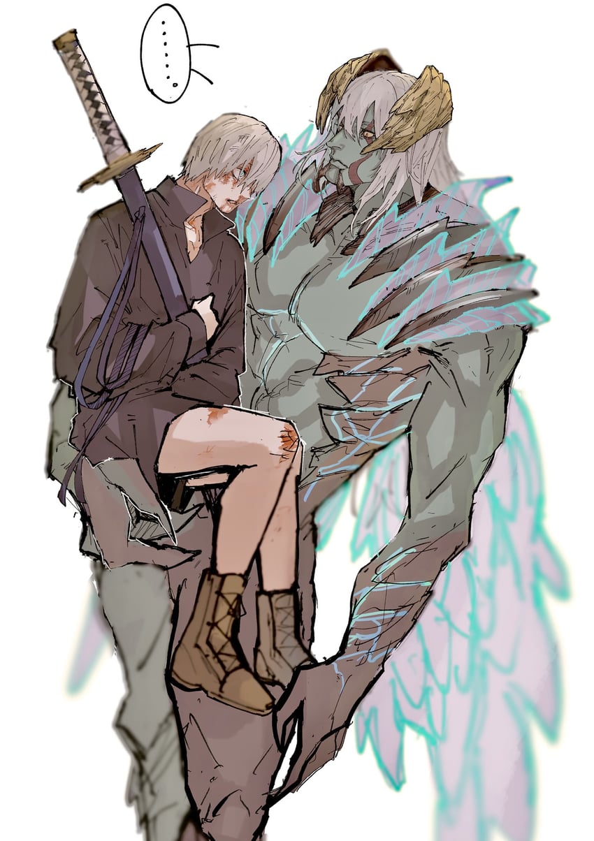 vergil and nero (devil may cry and 1 more) drawn by moyashi_san4