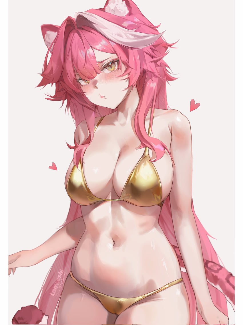 raora panthera (hololive and 1 more) drawn by lankoshiii
