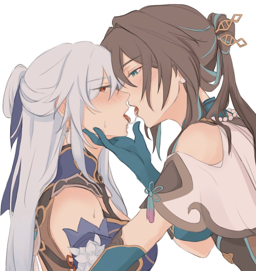 ruan mei and jingliu (honkai and 1 more) drawn by yurenn