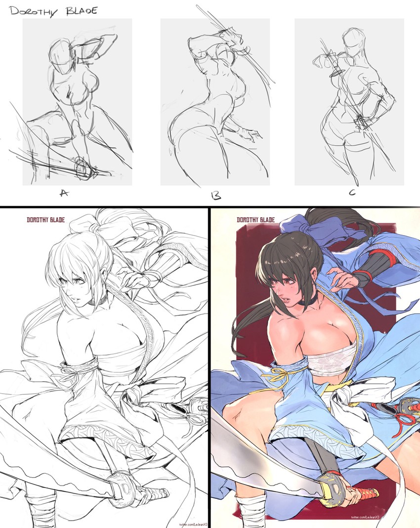 dorothy blade (samurai of oz) drawn by rejean_dubois