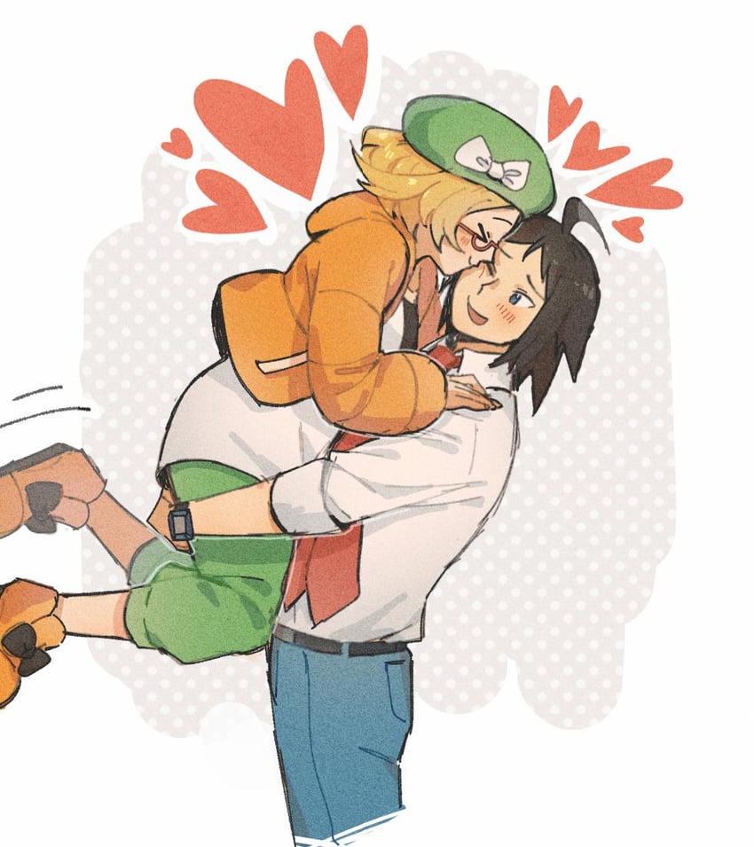 bianca and cheren (pokemon and 1 more) drawn by miiyokoe