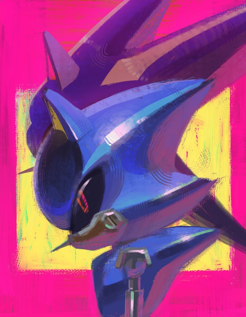 metal sonic and neo metal sonic (sonic and 1 more) drawn by dulioon