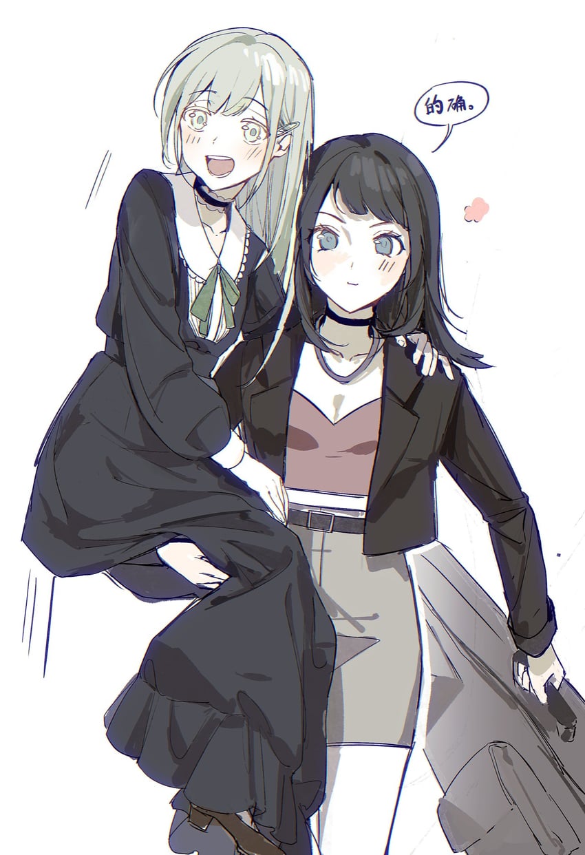 wakaba mutsumi, yahata umiri, and mortis (bang dream! and 1 more) drawn by kuliukunkunkunkunkunkunkun