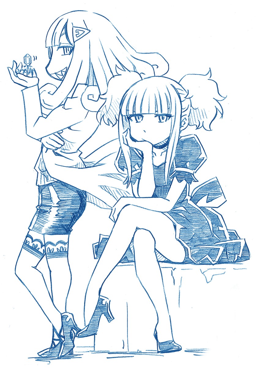 kongou and hyuuga (aoki hagane no arpeggio) drawn by bbb_(friskuser)