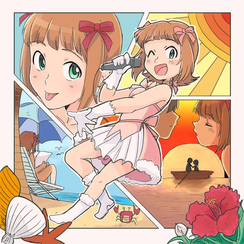 amami haruka (idolmaster and 1 more) drawn by tsubobot