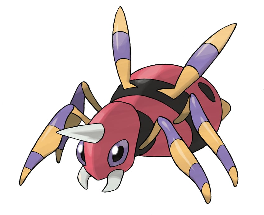 ariados (pokemon and 1 more) drawn by sugimori_ken
