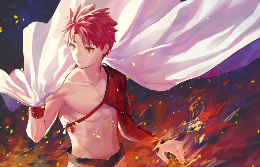 emiya shirou and senji muramasa (fate and 1 more) drawn by tesin_(7aehyun)