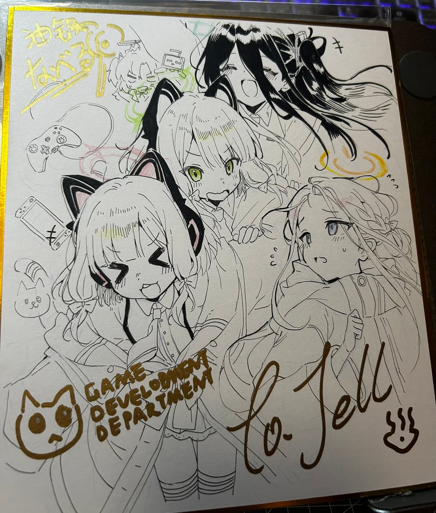 yuuka, aris, momoi, midori, yuzu, and 1 more (blue archive) drawn by youguo_naberu