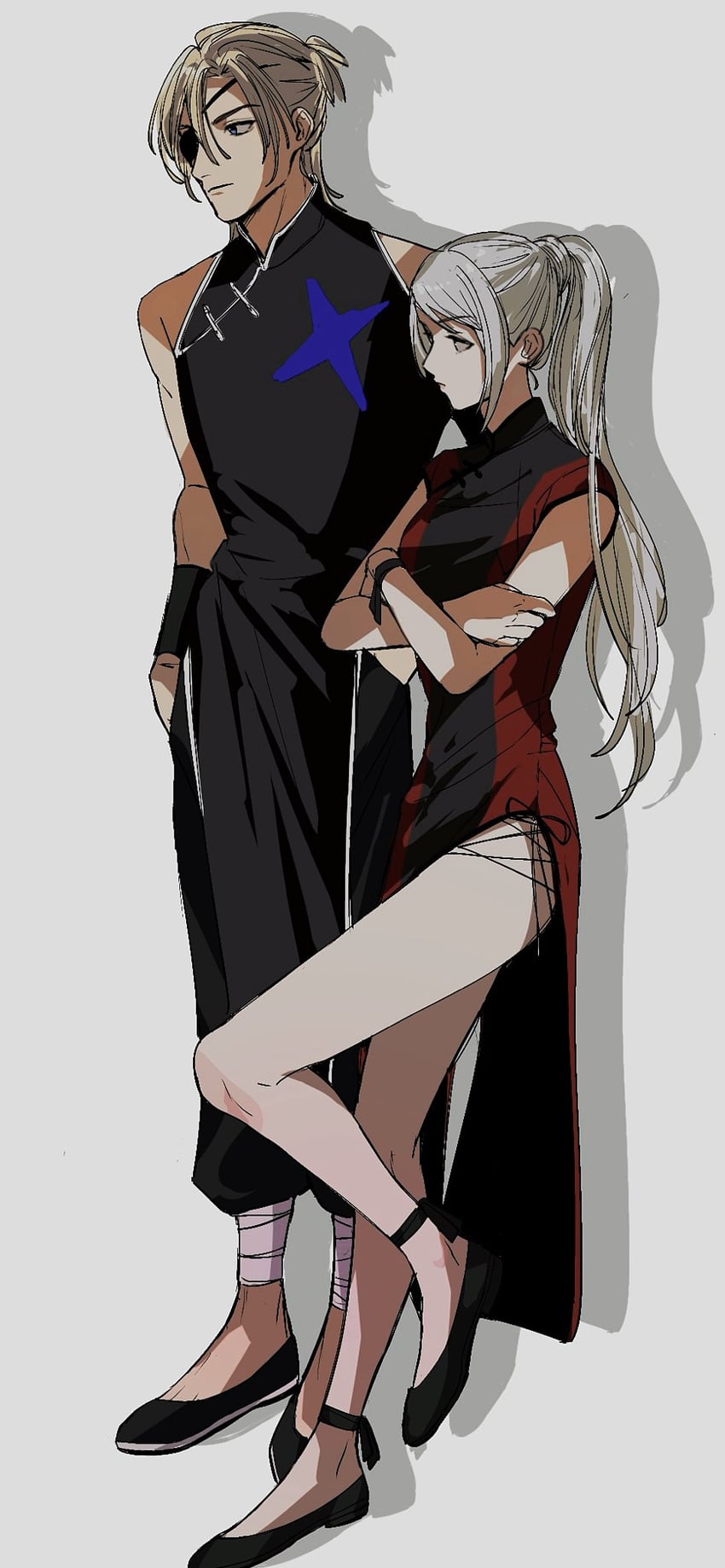 edelgard von hresvelg and dimitri alexandre blaiddyd (fire emblem and 1 more) drawn by amikoiiko