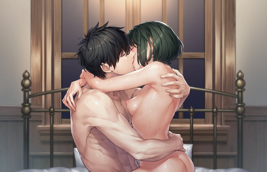 yasaka kurou and kuryo nozomi (nie no hakoniwa) drawn by kaguyuzu
