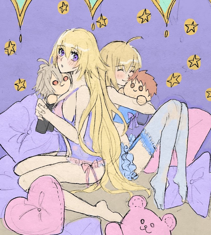 artoria pendragon, saber, jeanne d'arc, emiya shirou, and sieg (fate and 2 more) drawn by humi222272