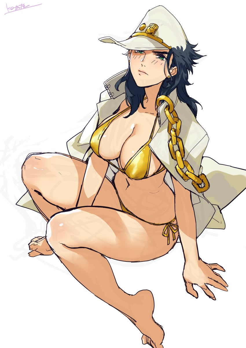 kujo jotaro (jojo no kimyou na bouken and 1 more) drawn by kotatsu_(g-rough)