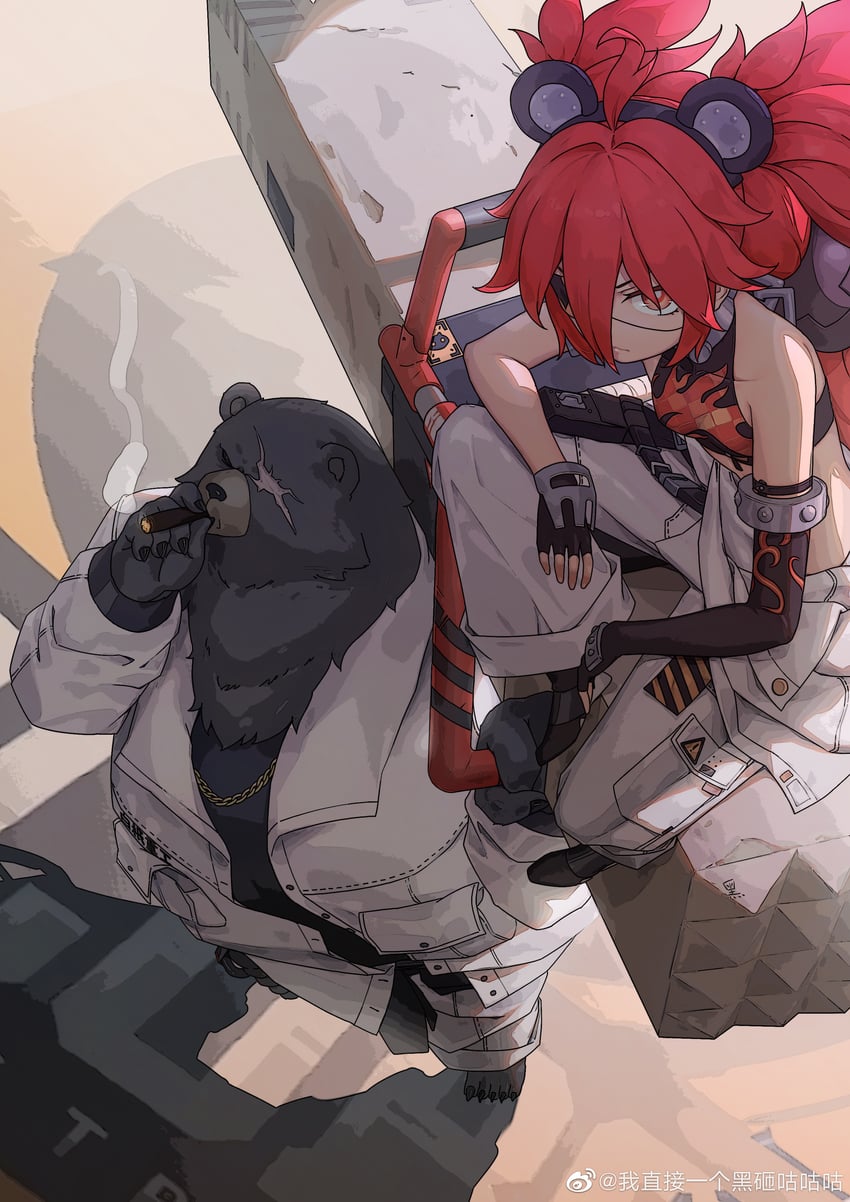 koleda belobog and ben bigger (zenless zone zero) drawn by heiza