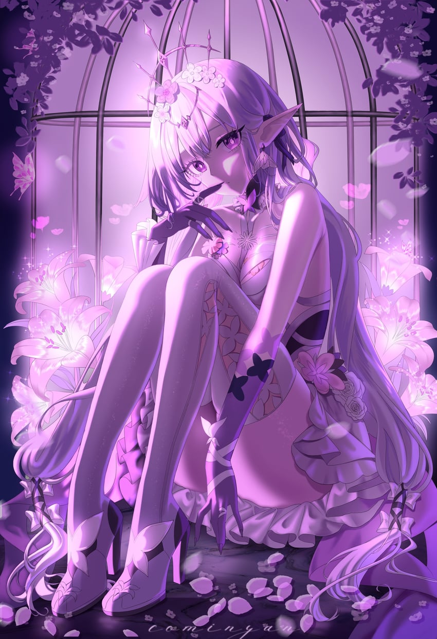 castorice (honkai and 1 more) drawn by cominyan