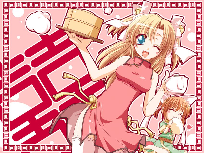 housen elis and hagino kana (canvas and 1 more) drawn by mikage_(curry_berg_dish)
