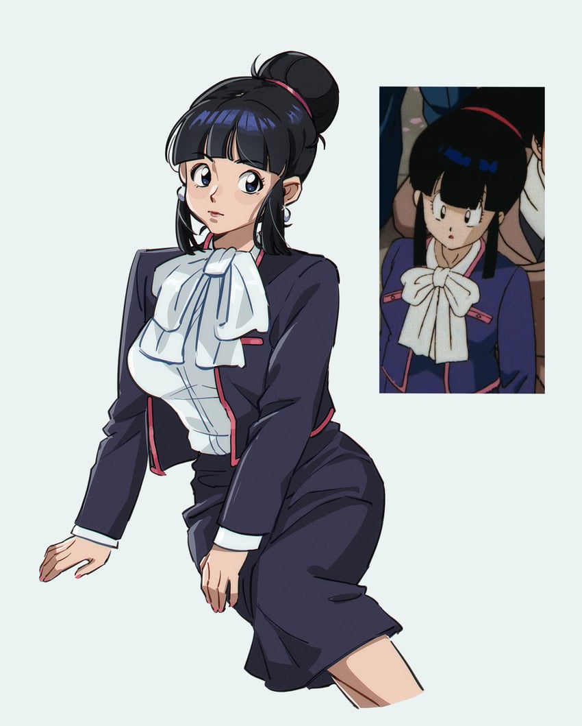 chi-chi (dragon ball and 1 more) drawn by bluemosi