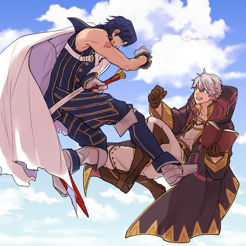 male robin and chrom (fire emblem and 1 more) drawn by nezumoto