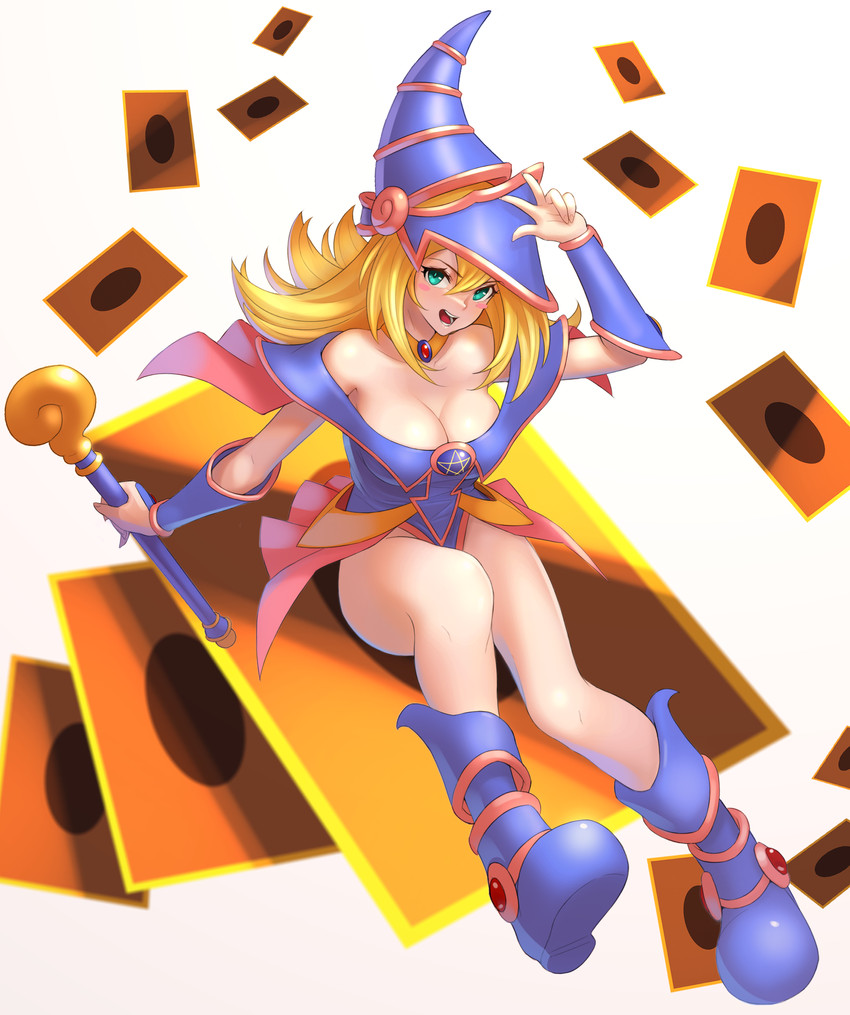 dark magician girl (yu-gi-oh!) drawn by aloe_(sos961111)