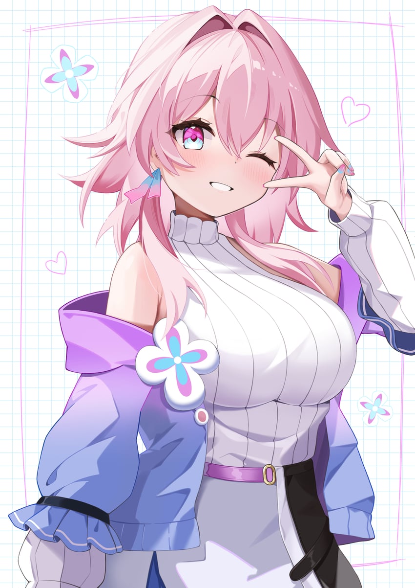 march 7th (honkai and 1 more) drawn by elegant_(sumisumi4268)
