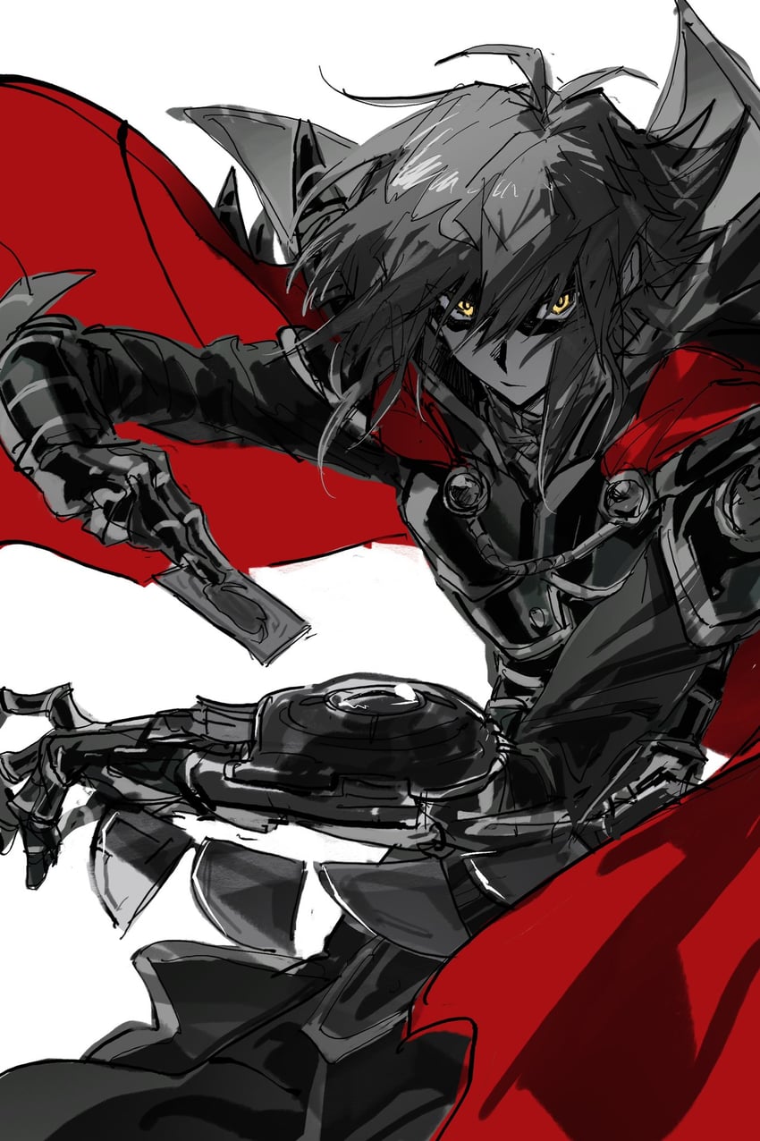 yuki judai and supreme king (yu-gi-oh! and 1 more) drawn by nini9275