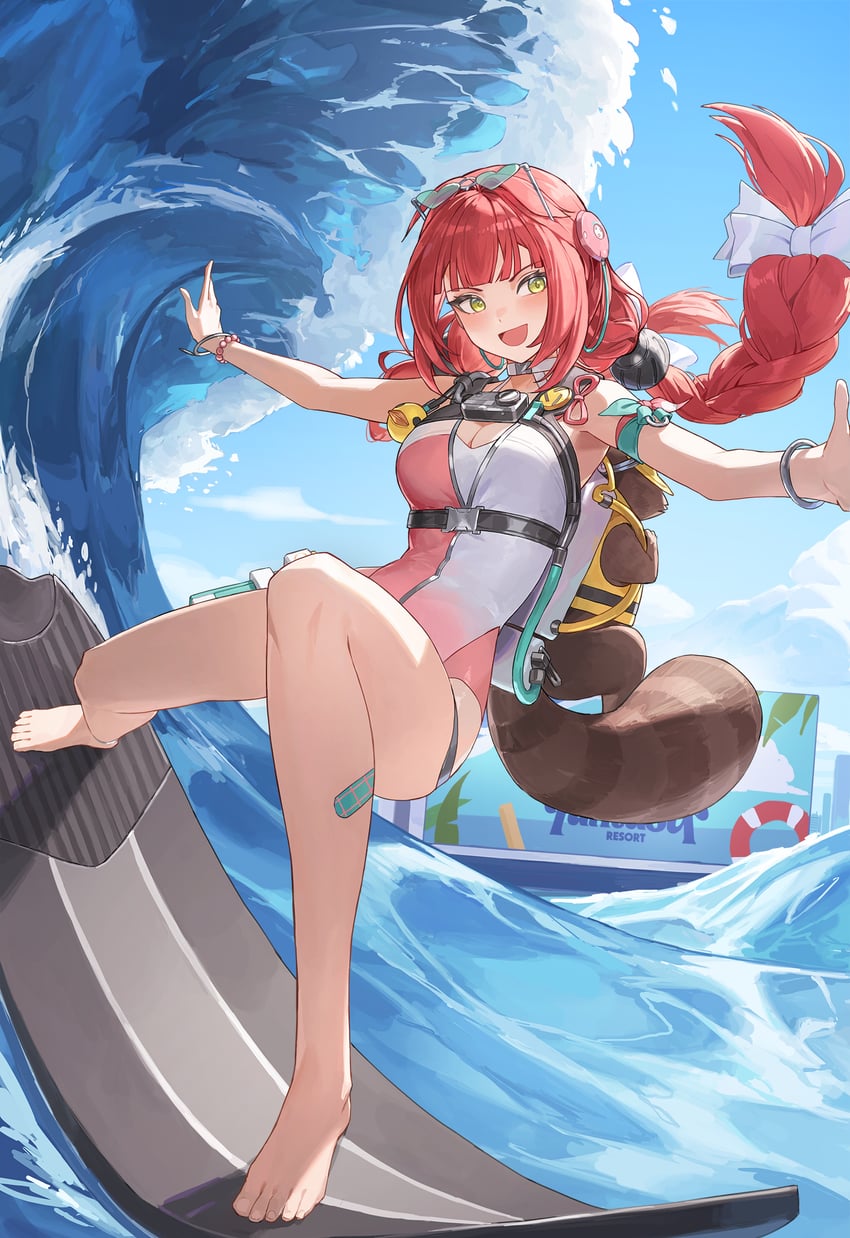 ukinami yuzuha and kama (zenless zone zero) drawn by cotta_(heleif)