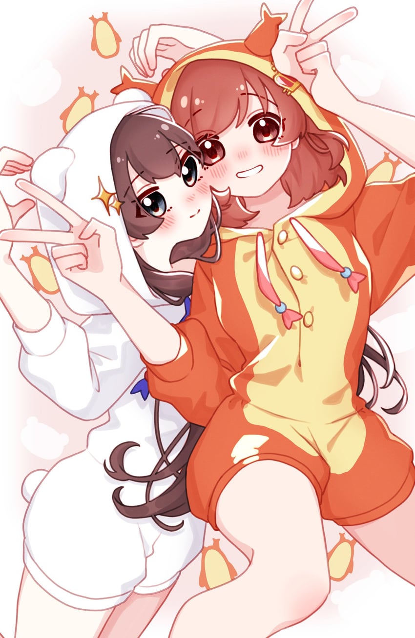 aijou karen and kagura hikari (shoujo kageki revue starlight and 1 more) drawn by hirake_goma