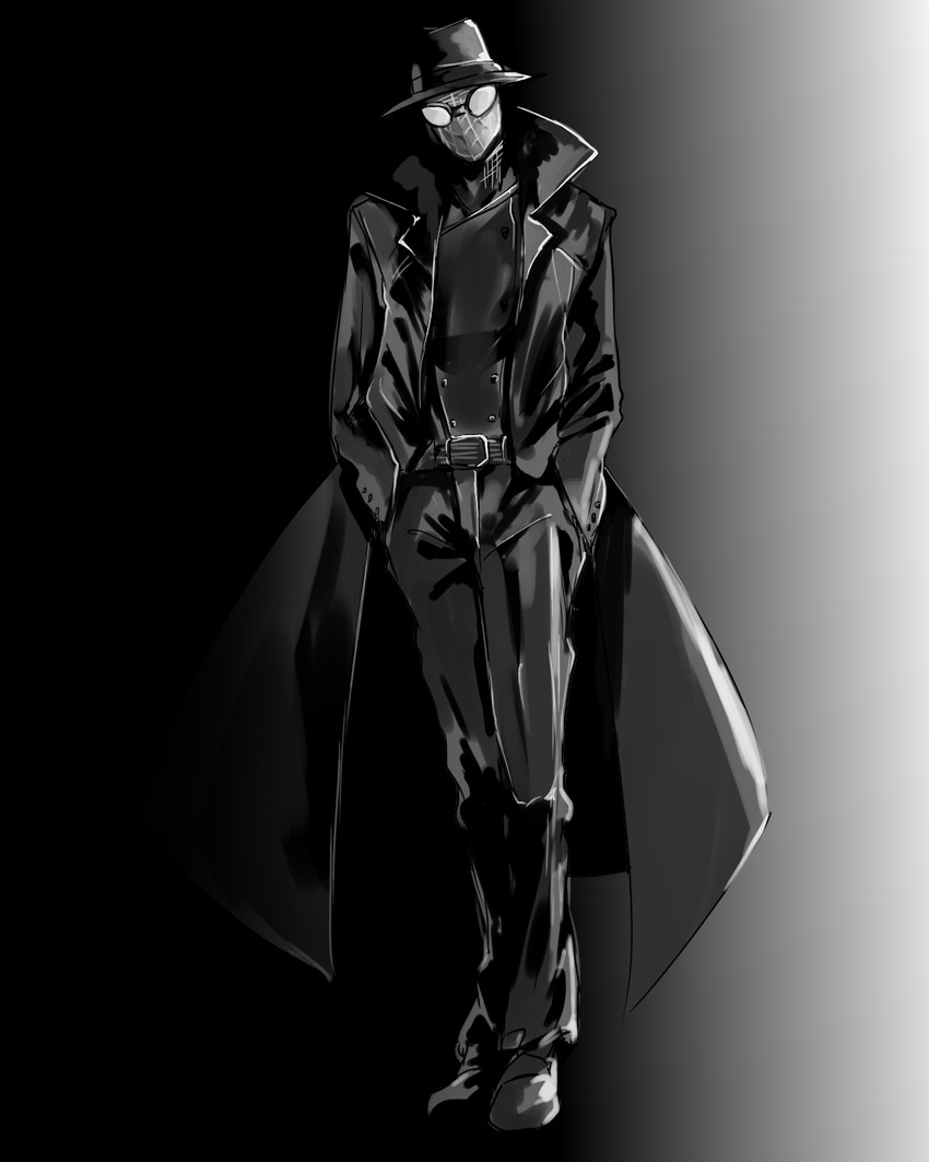 spider-man noir (marvel and 3 more) drawn by kakuteru_sudachi