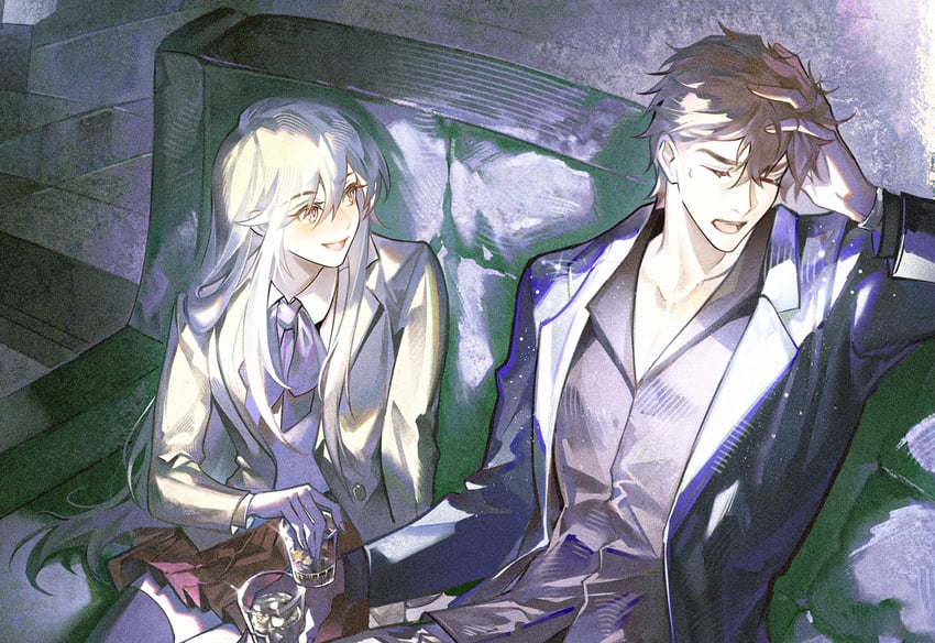 xianming lin and banba zenji (hakata tonkotsu ramens) drawn by yinzinmiemie