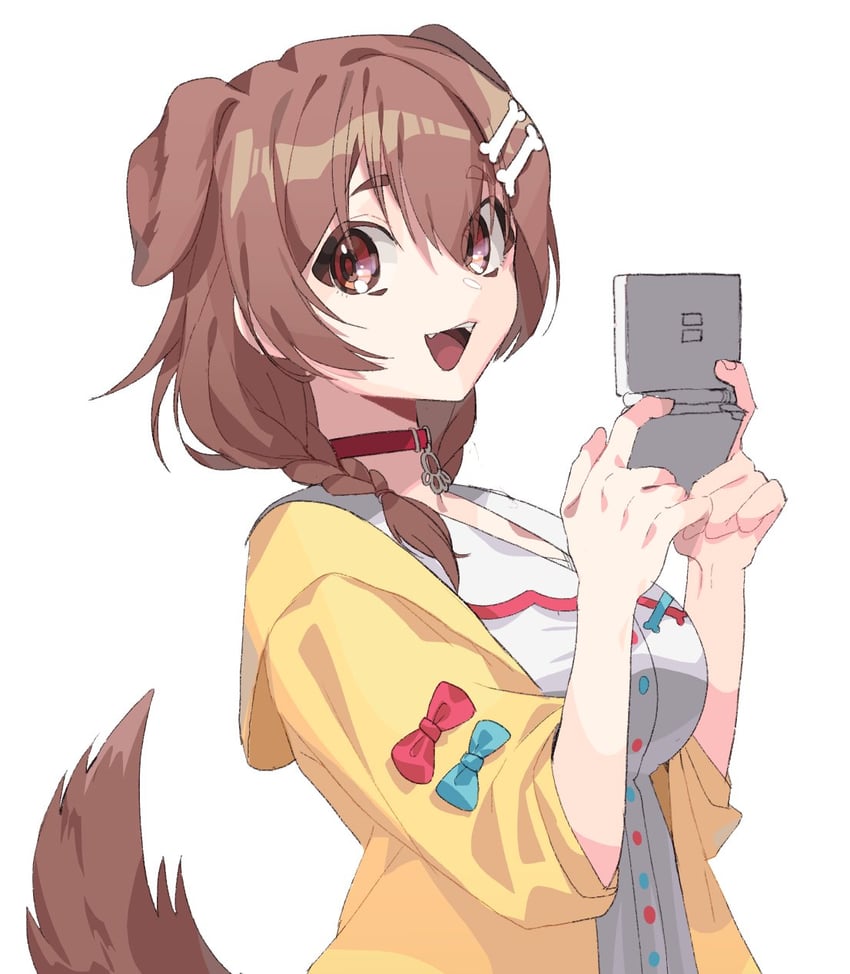 inugami korone (hololive and 1 more) drawn by gachop99