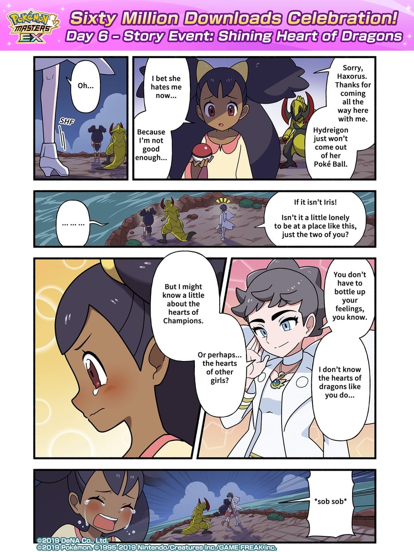 iris, diantha, and haxorus (pokemon and 3 more)