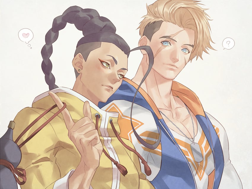 luke sullivan and jamie siu (street fighter and 1 more) drawn by talgi