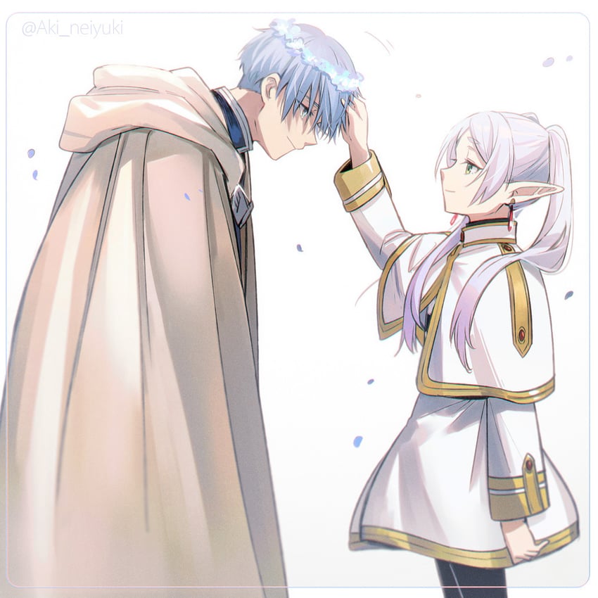 frieren and himmel (sousou no frieren) drawn by aki_(neyuki41028)