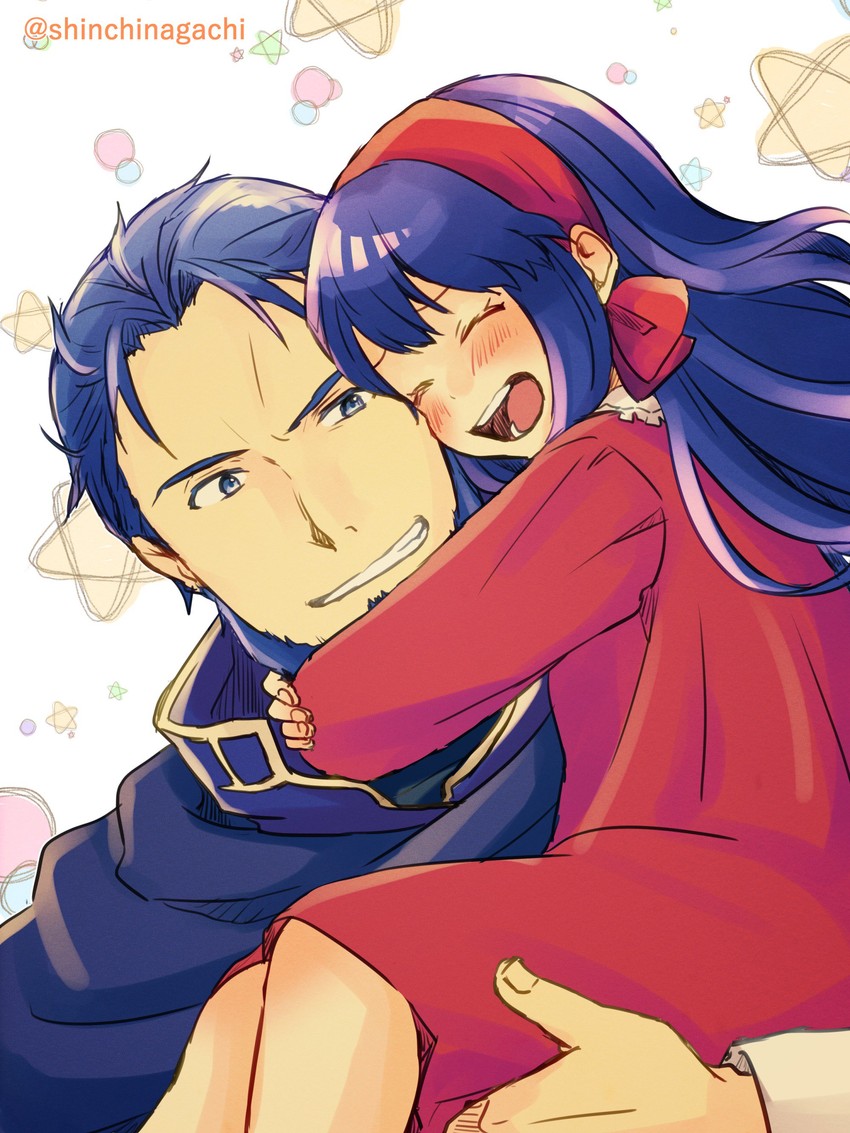 lilina and hector (fire emblem and 1 more) drawn by nishimura_(shinchinagachi)