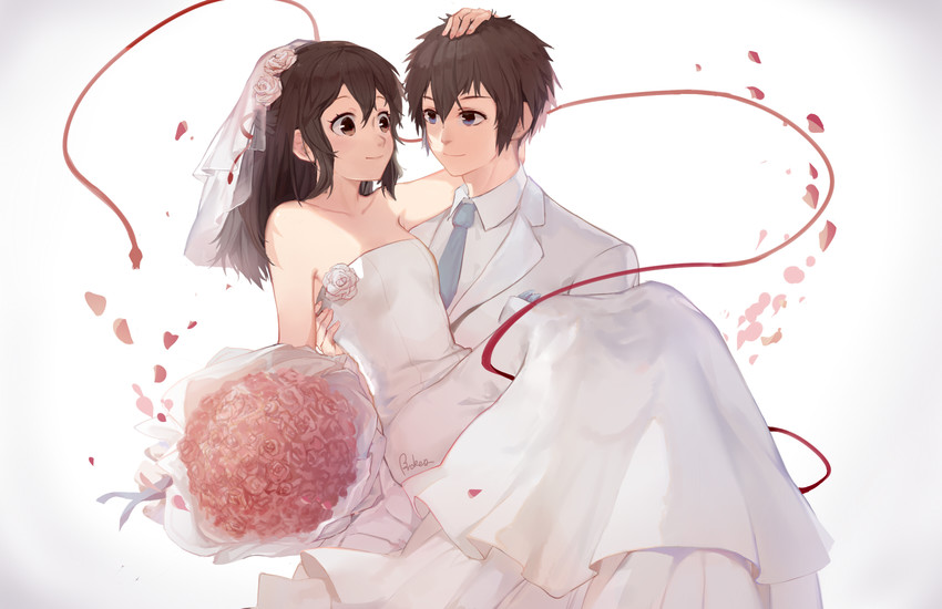 miyamizu mitsuha and tachibana taki (kimi no na wa.) drawn by broken_(7589468)